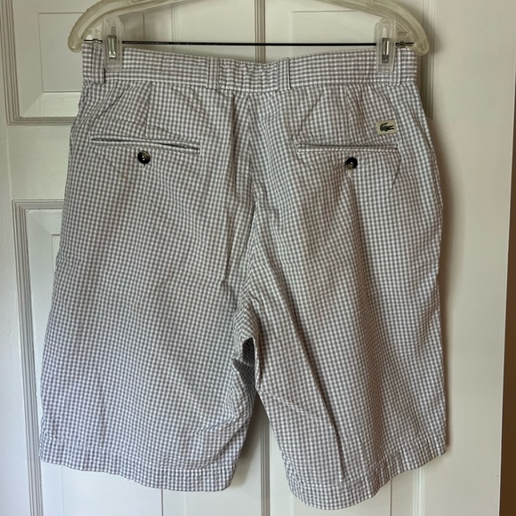 Men’s Lacoste gingham shorts - Picture 2 of 5